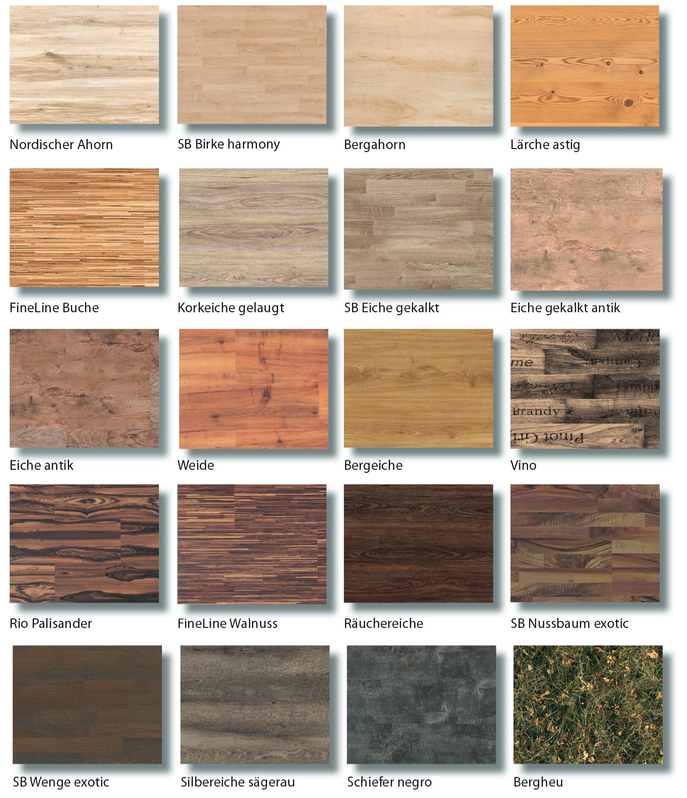 Laminat Farben übersicht | Haus Deko Ideen