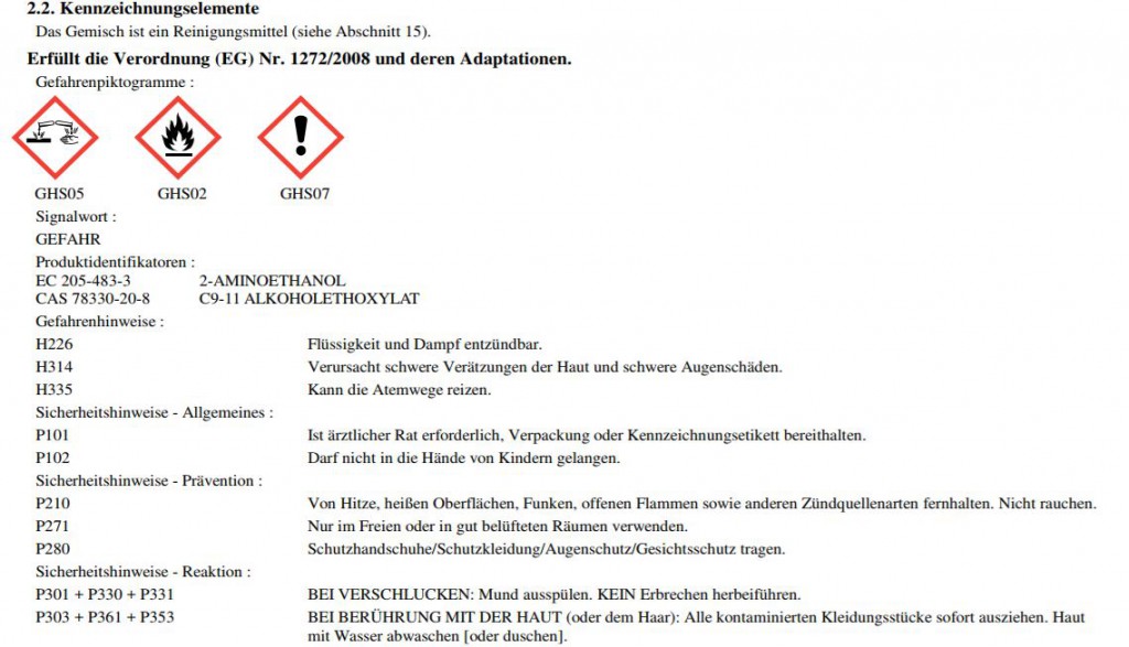 Blanchon Blumor Grundreiniger Powerful Cleaner 1 L Pflege & Reinigung