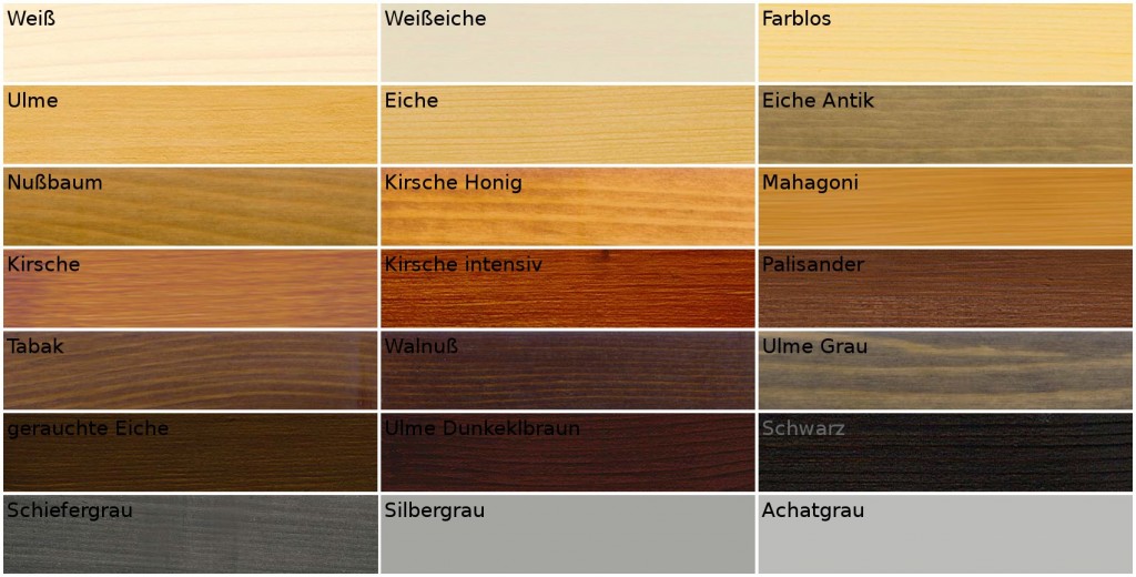 Laminat Farben Tabelle | harzite.com Laminat Farben Tabelle | harzite.com
